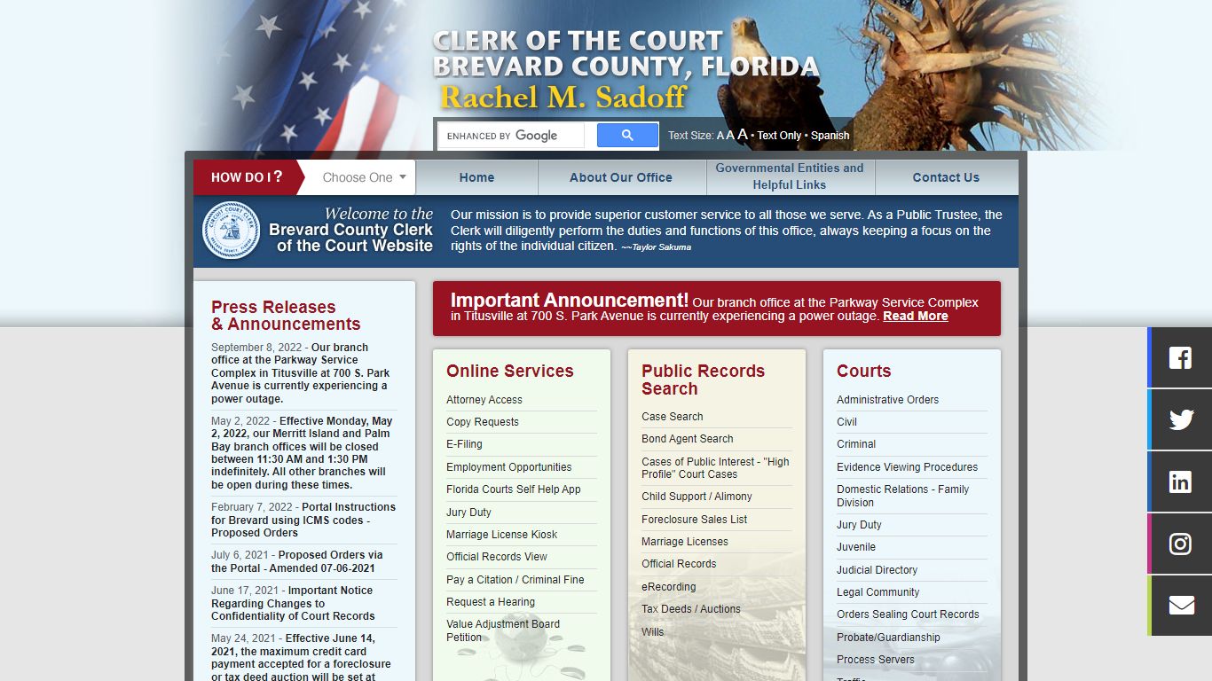 Brevard County, Florida - Clerk of the Court